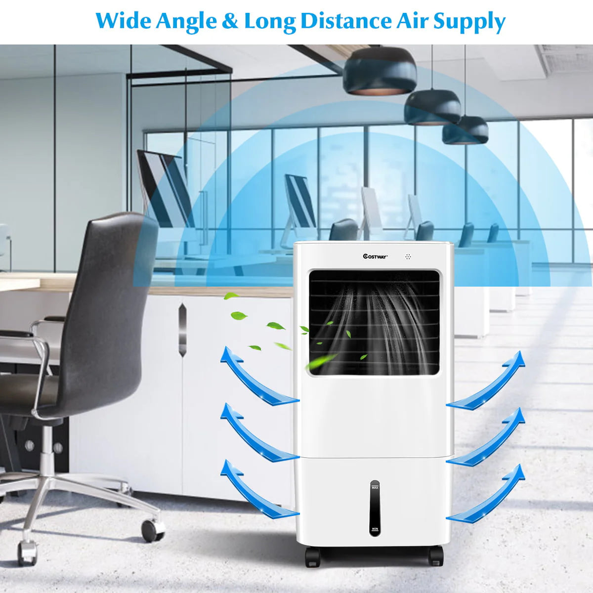 Costway Evaporative Portable Air Cooler Fan & Humidifier w/ Remote Control 7.5 Timer