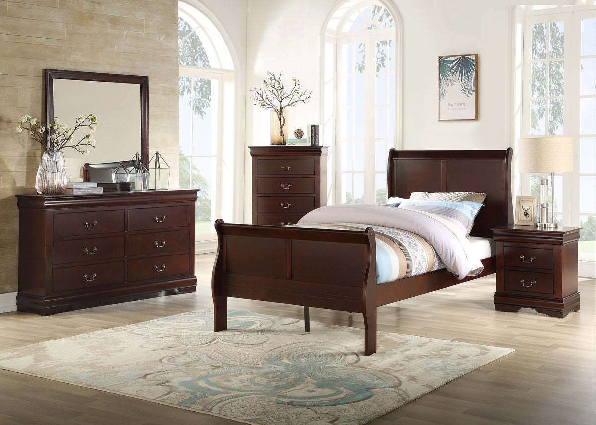 Crown Mark Louis Philip Cherry Night Stand