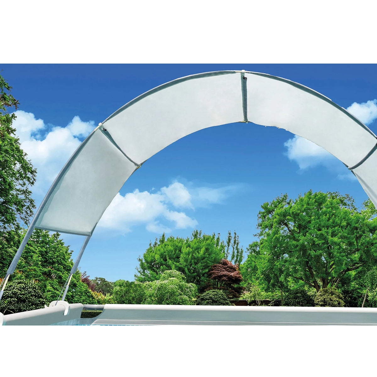 INTEX 12 x 30 Metal Frame Set Swimming Pool with 530 GPH Filter Pump 28211EG