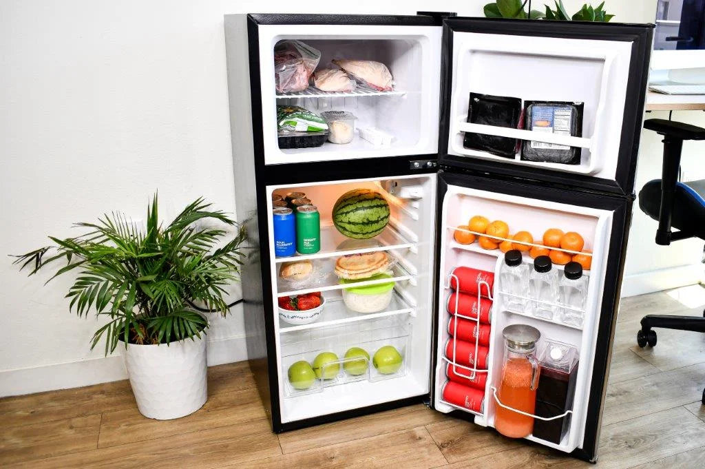 Frigidaire, 4.5 Cu. ft., 2 Door Compact Refrigerator-Chrome Trim, EFR451, Platinum