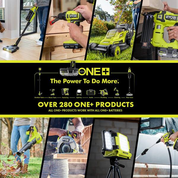 ONE+ 18V Cordless 6-Tool Combo Kit with 1.5 Ah and 4.0 Ah Batteries, Charger, and 65-Piece Drill and Impact Drive Kit