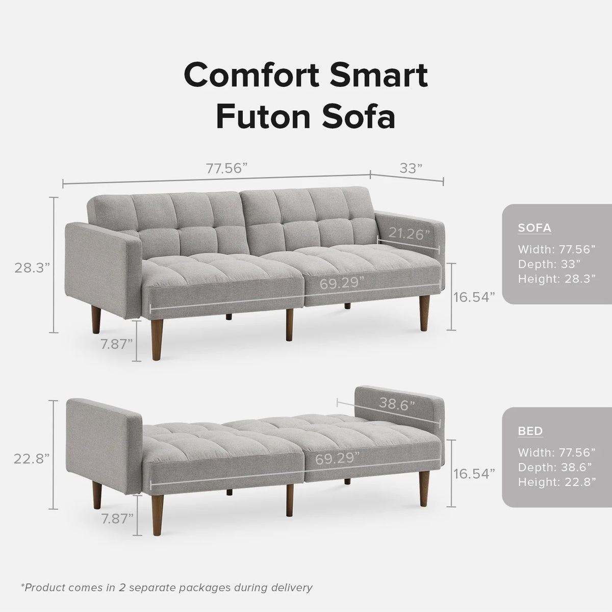 Mopio Aaron Futon Sofa Bed Old Rosa