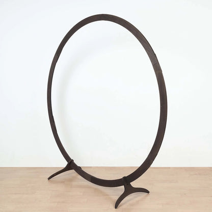 Efavormart 7FT Rustic Square Wedding Arch Wooden Backdrop Stand, Wedding Ceremony Arch - Brown