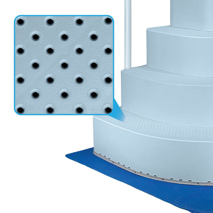 Aqua Select Resin Step in a Box Ultra Sturdy Steps, Oyster Shell White