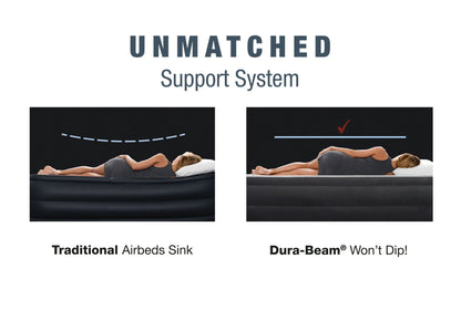 Dura-Beam Deluxe Ultra Plush Headboard with Built-in Pump (18" Mattress Height) - Queen