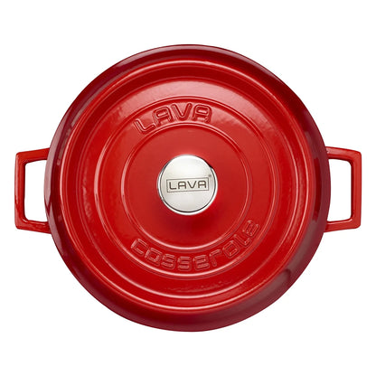 Lava Enameled Cast Iron Dutch Oven 7 Qt. Round with Trendy Lid