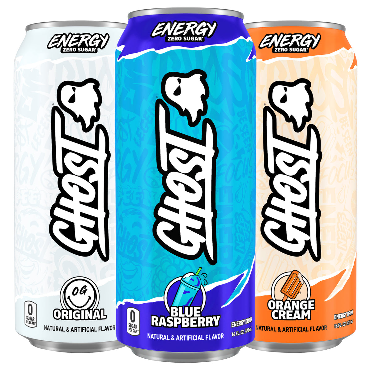 Ghost Energy Drink, Variety Pack, 16 fl oz, 18-count