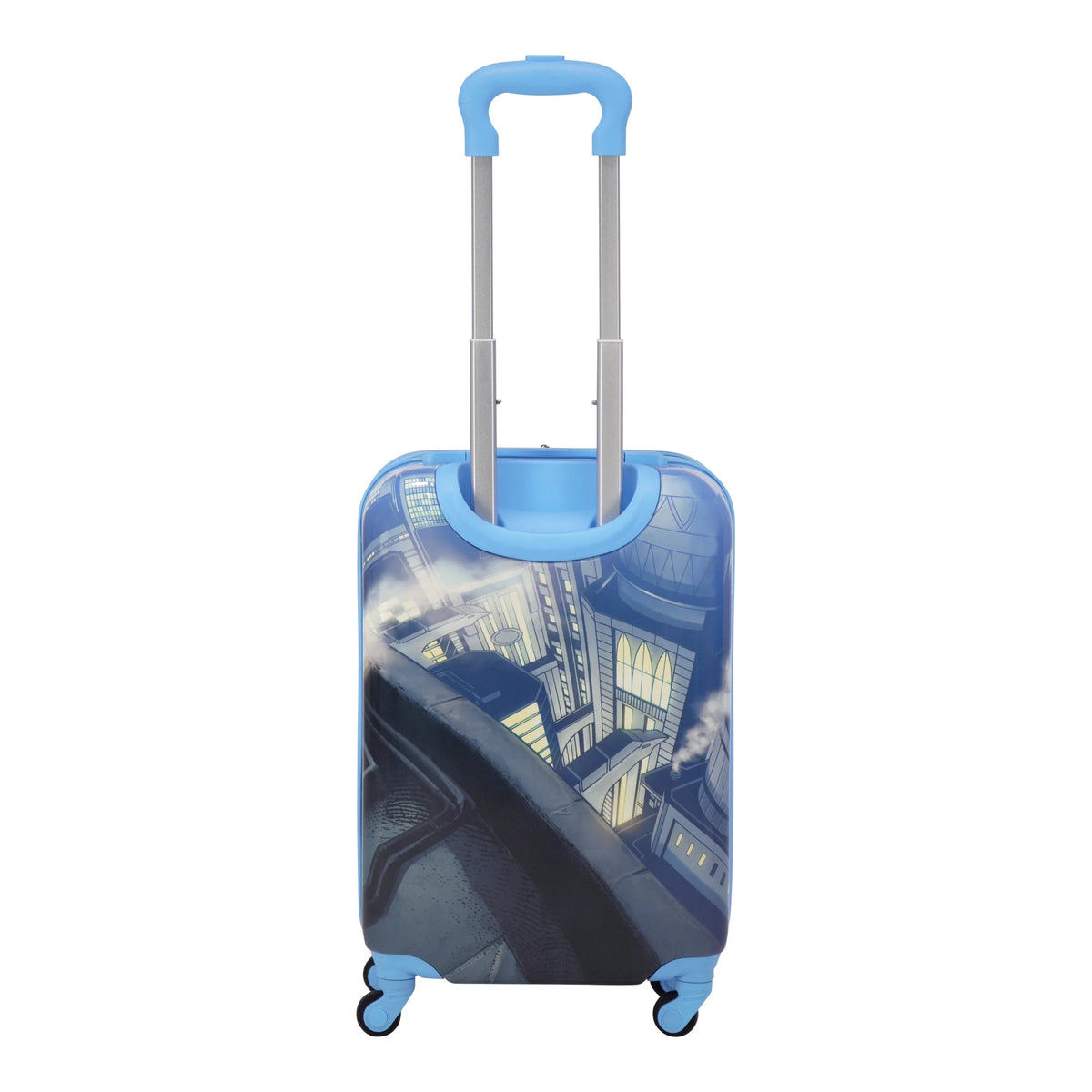 DC Comics Batman 21 Inch Kids Rolling Luggage, Hardshell Carry On Suitcase with Wheels, Blue