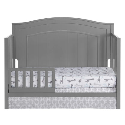 Oxford Baby North Bay 4-in-1 Convertible Crib, Snow White, GREENGUARD Gold Certified, Wooden Crib