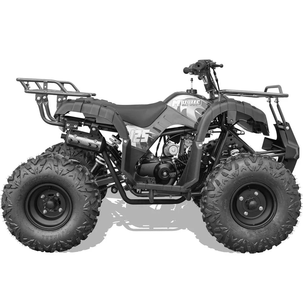 MotoTec Bull 125cc ATV with Front and Rear Racks