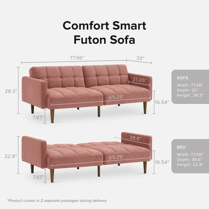 Mopio Aaron Futon Sofa Bed Old Rosa