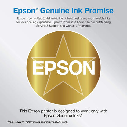 Epson EcoTank ET-4800 Wireless All-in-One Inkjet Printer, Scanner, Copier, Fax, ADF, Ethernet, White