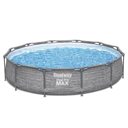 Bestway Steel Pro MAX 12' x 30" Above Ground Outdoor Swimming Pool Set