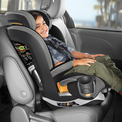 Chicco MyFit Zip Harness and Booster Car Seat - Nightfall (Black). New
