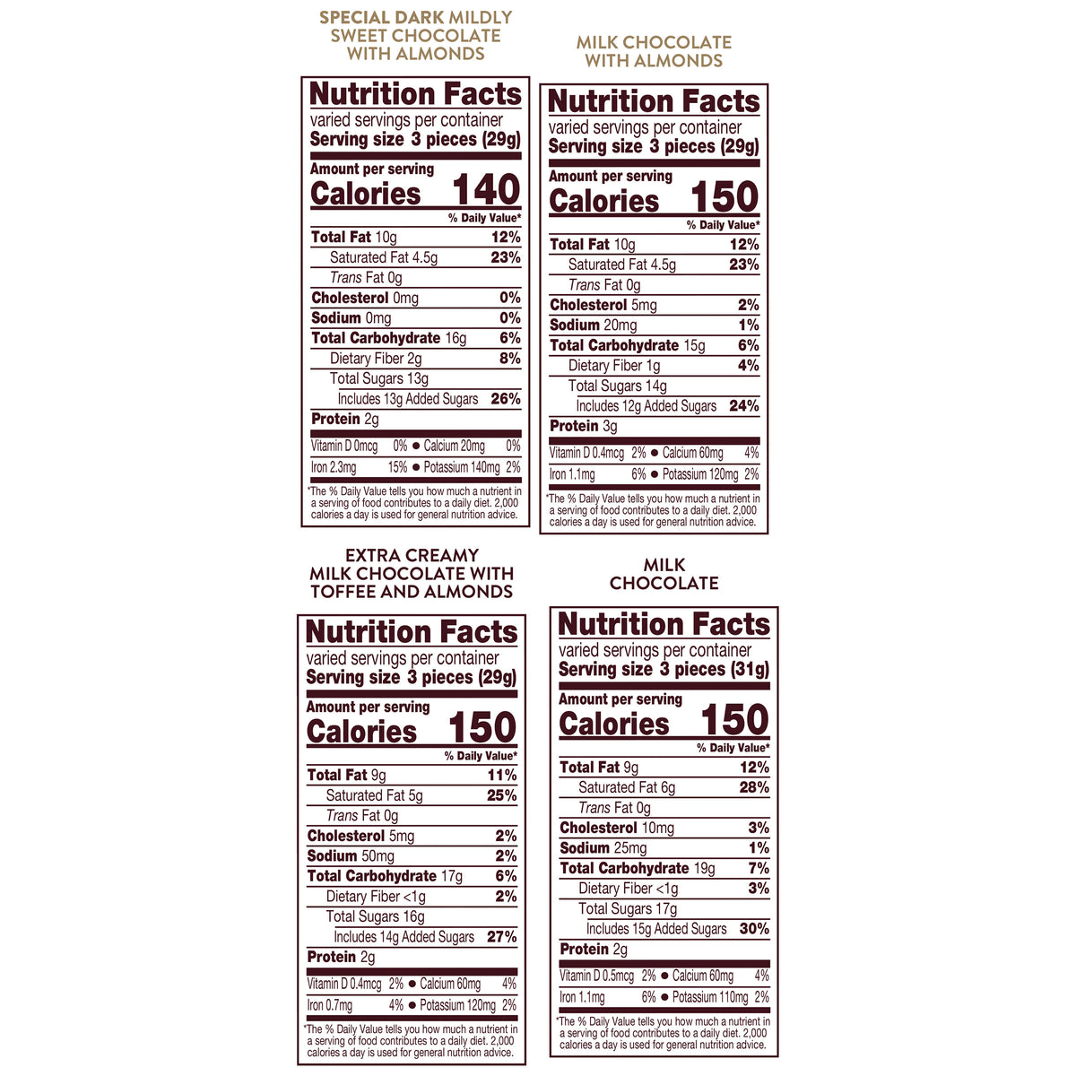 Hershey's Nuggets Assortment, Variety Pack, 145-count