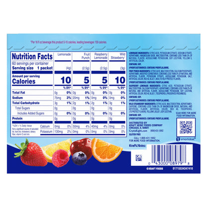 Crystal Light, On The Go Variety Pack, 60-count