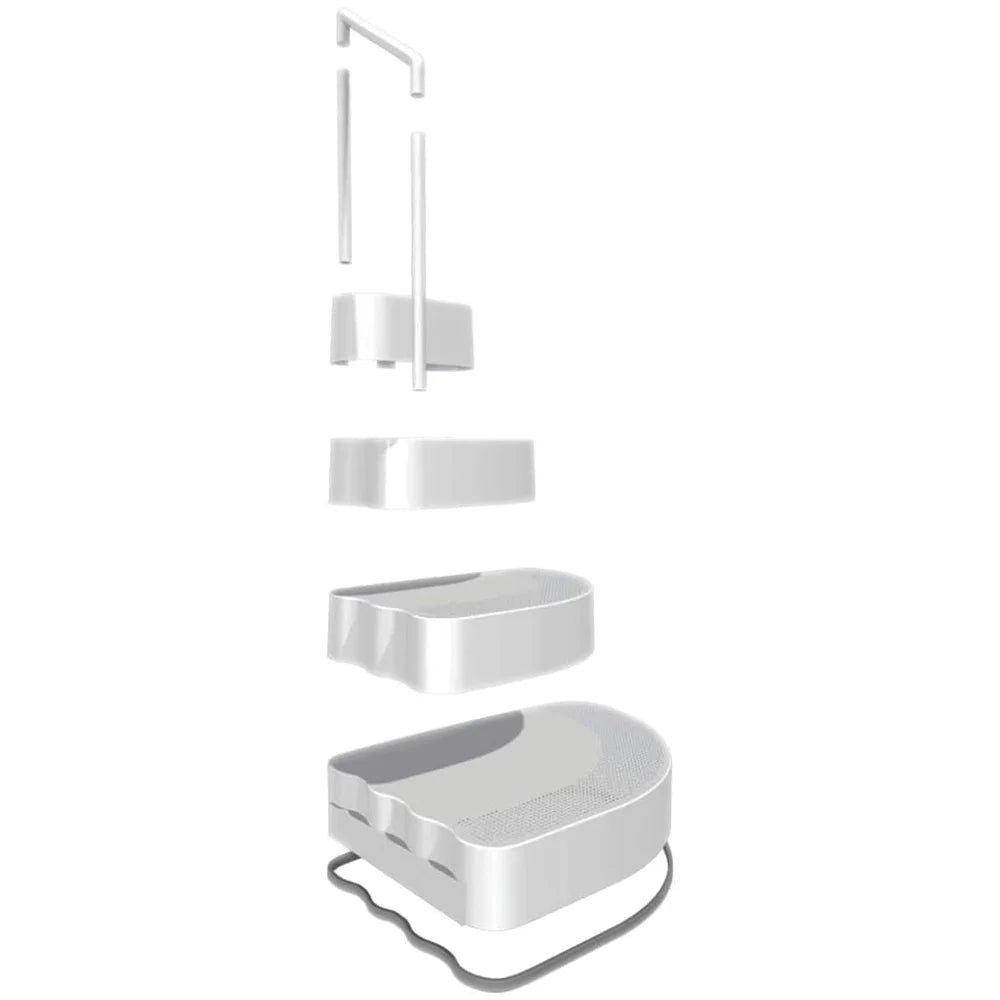 Aqua Select Resin Step in a Box Ultra Sturdy Steps, Oyster Shell White