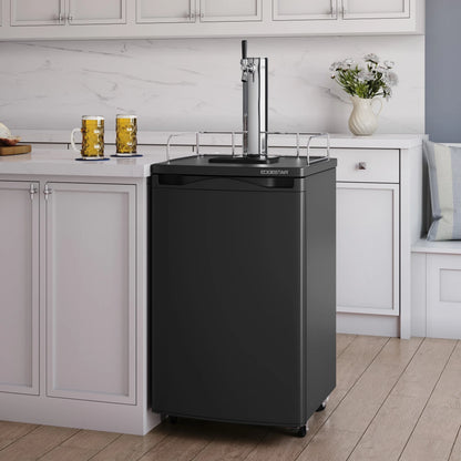 Edgestar Kc2000twin 20" Wide Dual Tap Kegerator For Full Size Kegs - Stainless Steel