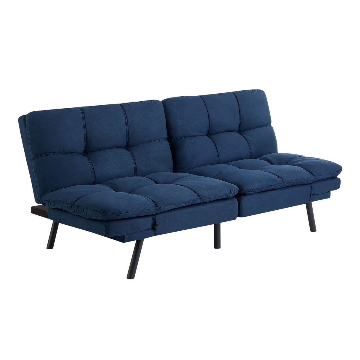Mainstays Memory Foam Futon with 72",Black