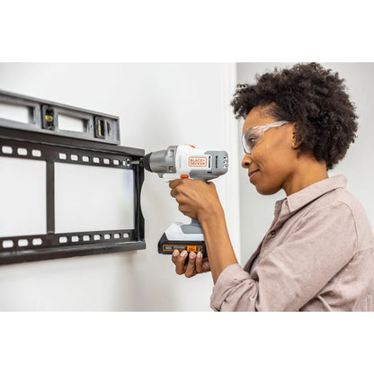 BLACK+DECKER 20V MAX* Matrix Cordless Combo Kit, 6-Tool, White And Orange, (BDCDMT1206KITWC)