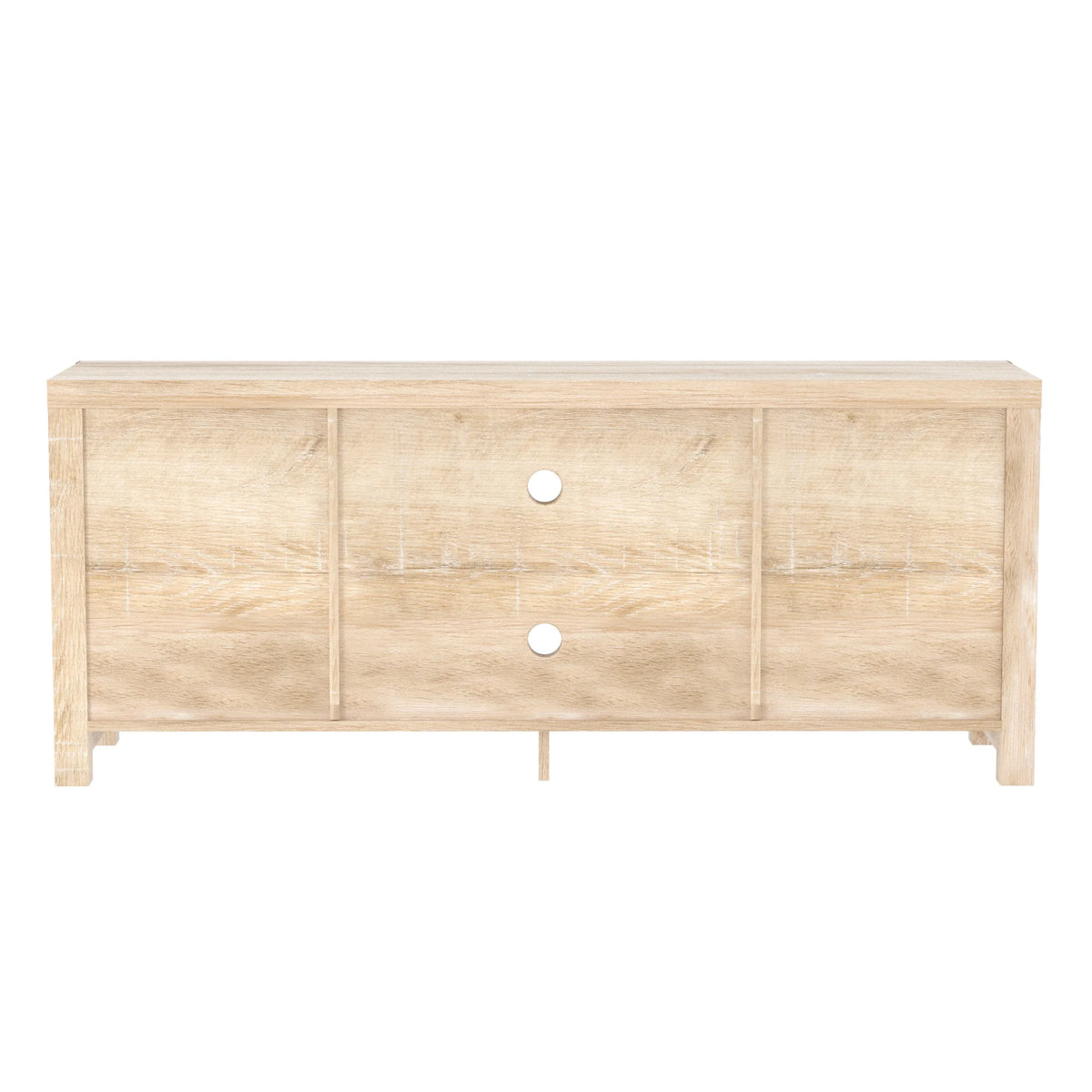 Walker Edison Modern Farmhouse Barn Door TV Stand for TVs up to 65", Grey Wash