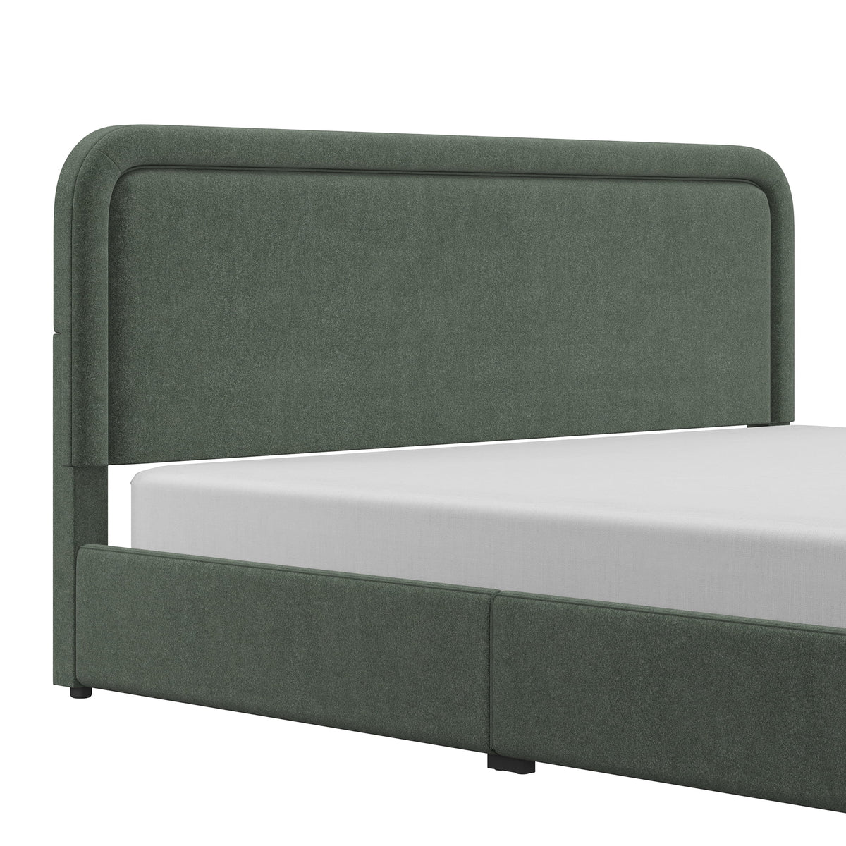 Better Homes & Gardens Juliet King Boucle Platform Bed, Ivory