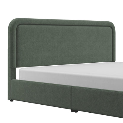 Better Homes & Gardens Juliet King Boucle Platform Bed, Ivory