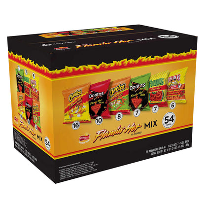 Frito-Lay Flamin' Hot Mix, Variety Pack, 54-count