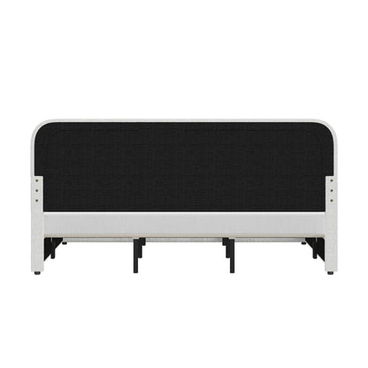 Better Homes & Gardens Juliet King Boucle Platform Bed, Ivory