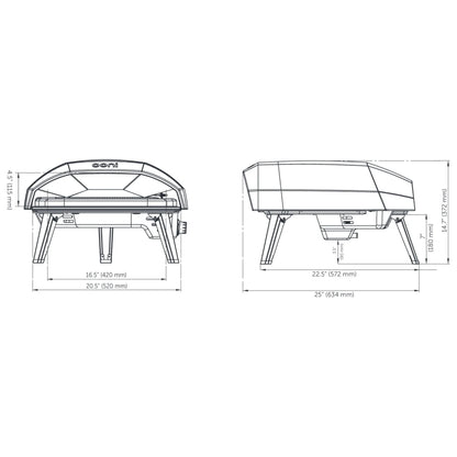 Open Box Ooni Koda 16 Gas Powered Outdoor Portable Pizza Oven (#UU-POABOO)