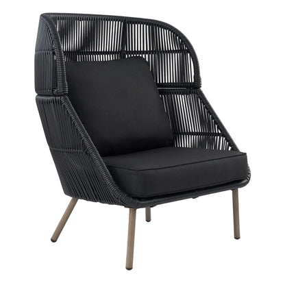 Better Homes & Gardens Tarren Wicker Outdoor Accent Chair with Cushions, Beige