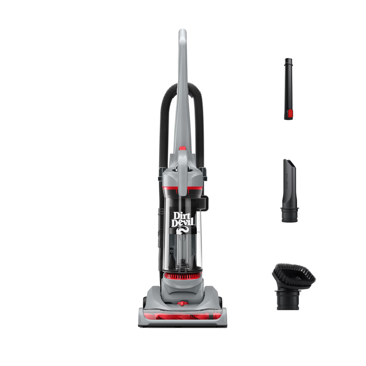Dirt Devil Performance Pet Bagless Upright Vacuum Cleaner, Pet Friendly, for Carpet & Hard Floors, Above Floor Cleaning, Lightweight, UD76211V, Gray