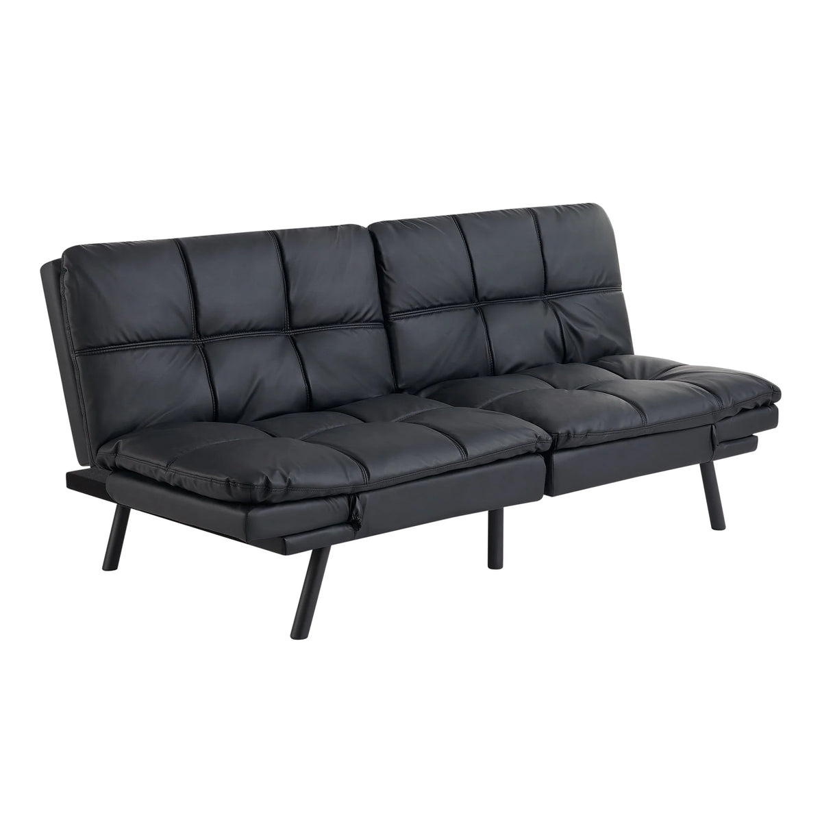 Mainstays Memory Foam Futon with 72",Black