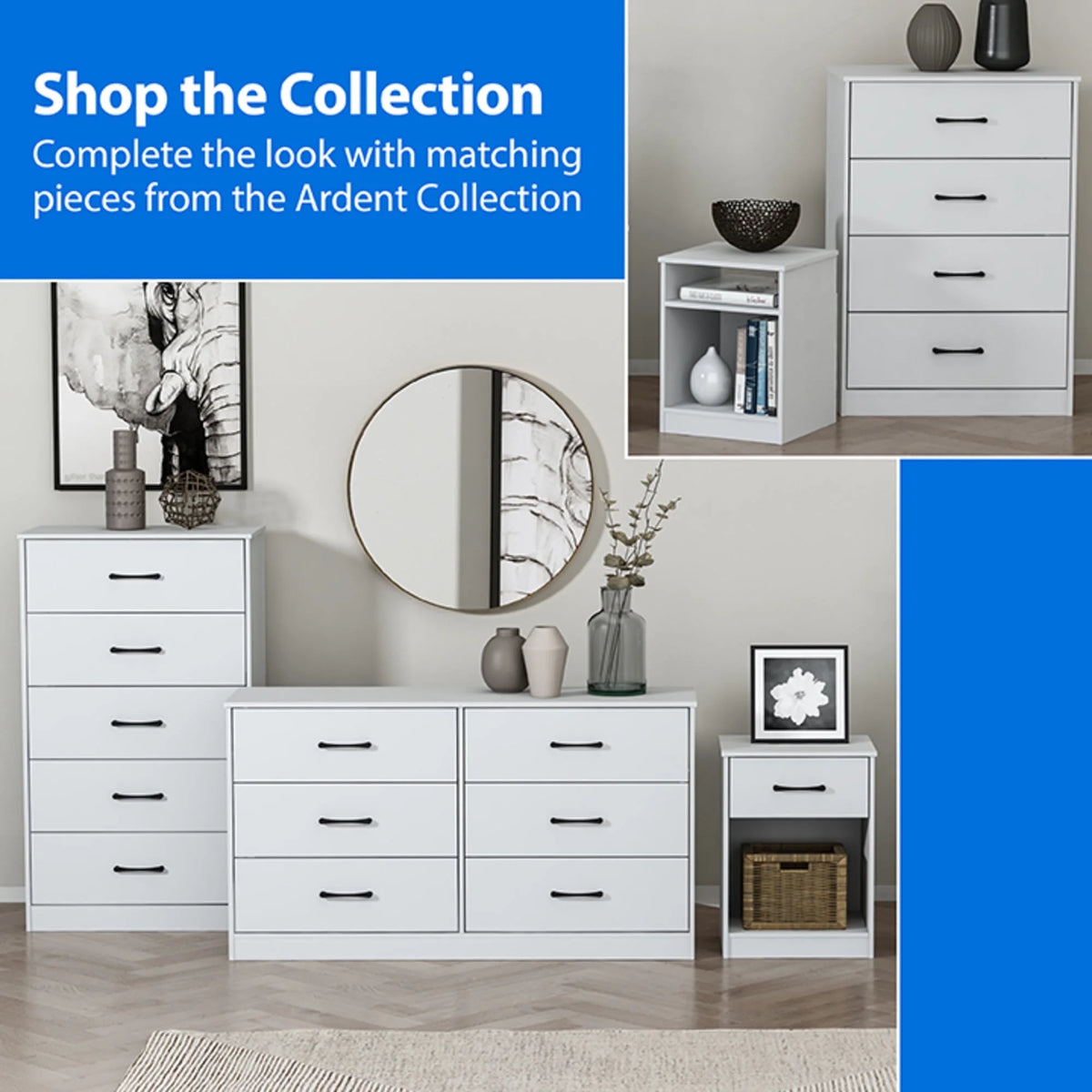 Mainstays Ardent 8 Drawer Dresser, Black