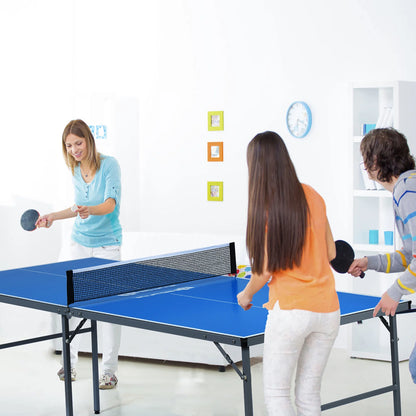 Goplus 6’x3’ Portable Tennis Ping Pong Folding Table w/Accessories Indoor Outdoor Game