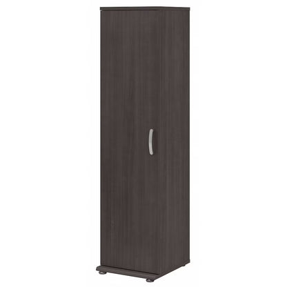 Universal Tall Narrow Storage Cabinet in Platinum Gray - Engineered Wood