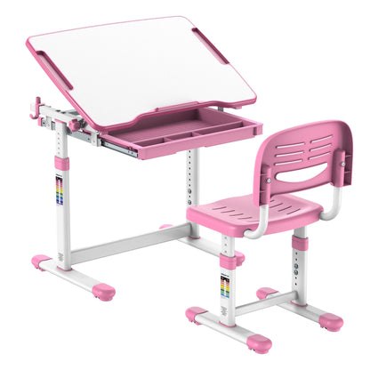 Mount-It! Kids Desk and Chair Set, Blue