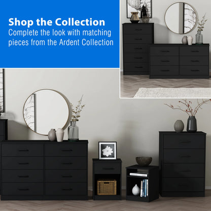 Mainstays Ardent 8 Drawer Dresser, Black