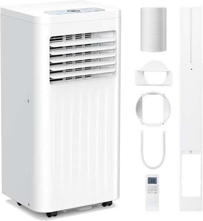 Portable Air Conditioners with cooling/dehumidification/fan/sleep mode,4-IN-1 Portable AC with 24H Timer & Remote Control & Window Kit,8000 BTU