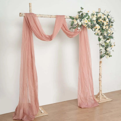 Efavormart 7FT Rustic Square Wedding Arch Wooden Backdrop Stand, Wedding Ceremony Arch - Brown