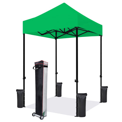 Eurmax 5x5 Pop up Canopy Outdoor Heavy Duty Tent,Ruby