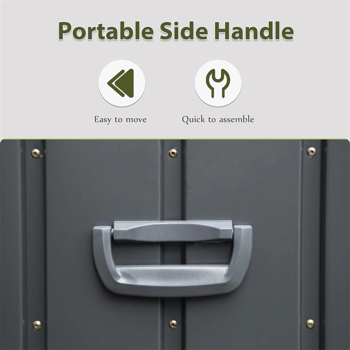 100 Gallon Outdoor Storage Deck Box Waterproof, Large Patio Poolside Storage Bin for Outside Cushions, Throw Pillows, Garden Tools (Dark Gray)