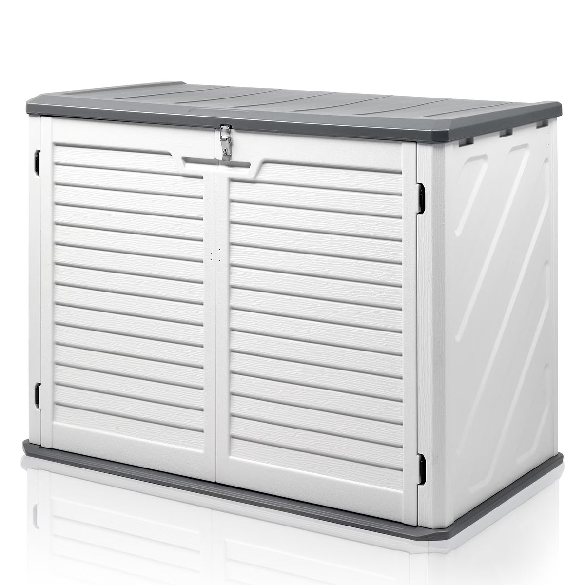 EasingRoom 260 Gallon Storage Deck Box Courtyard White
