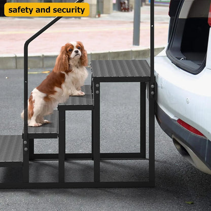 Garvee 3 Steps Anti-Slip RV Steps, 26.7 in x 47.9 in, Alloy Steel