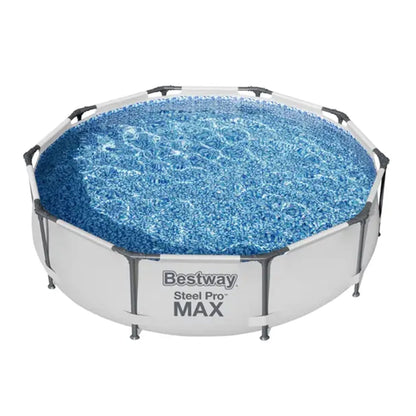 Bestway Steel Pro MAX 10'x30" Above Ground Outdoor Swimming Pool with Pump Metal frame pools Round