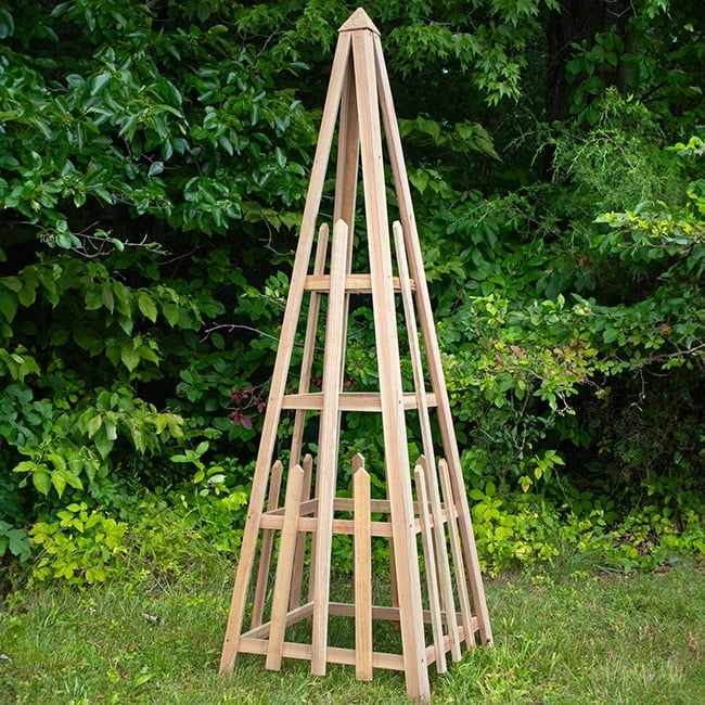 Premium Cedar Pyramid Trellis by Prime Retreat, 72"H