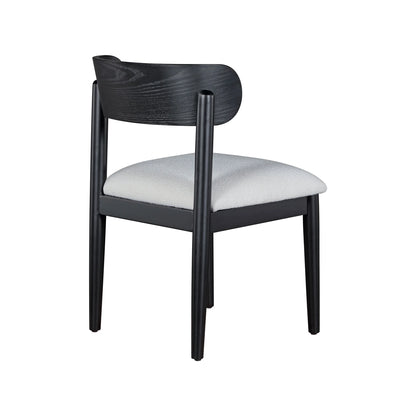 Beautiful Drew Dining Room Chair by Drew Barrymore, Rich Black Finish, 2 Pack