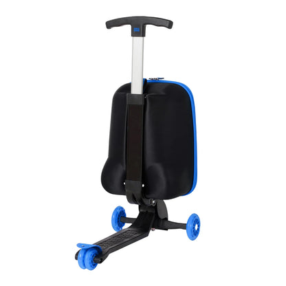 Roll Rider Scooter Carry-On, Bolt Blue- For Kids Ages 3-12