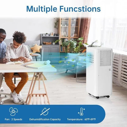 10000 Btu Portable Air Conditioners, 3-in-1 AC Unit, Dehumidifier, and Fan Mode, Portable AC with 24H Timer & Remote Control for Home, Office, School
