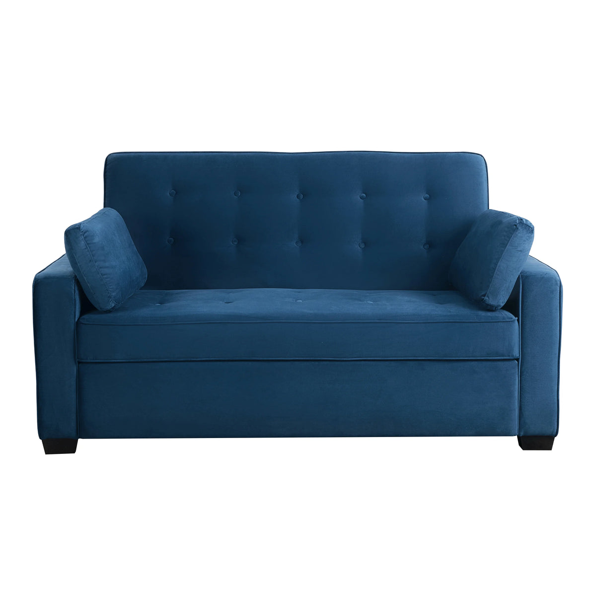 Serta Dream Convertibles Monroe Modern Polyester Convertible Queen Sofa Bed with Pillows Grey
